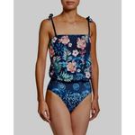 Johnny Was New. Boho floral blouson swimsuit. Retails $238. 3X Photo 5