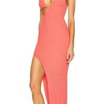 DAVID KOMA For FWRD Maxi Dress in Red Orange Medium New Womens Ribbed Knit Midi Photo 9