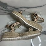 Dolce Vita | Leopard Print Calf Hair Hook & Loop Platform Chucky Sandals Sz 9.5 Brown Photo 6