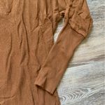 Vitrin Design Brown Long Sleeved Dress with Bow Details M Size M Photo 1