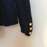 The Limited ‎ Navy Metallic Open Front Cardigan Knit Top Crochet Womens Size XS Photo 3