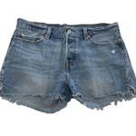 Levi's  Shorts Womens 30 Blue Jean Denim Raw Hem Mid Rise 501 Cotton‎ Photo 0