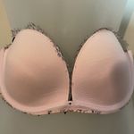 Victoria's Secret  Vintage 1990s Very Sexy Strapless Bra Pink Lace Underwire 32D Photo 11