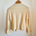 Karen Scott 100% Wool  Full Button Cardigan Gold Knot Front Pockets Australia Photo 1