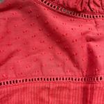 Faherty  Coral Long Sleeve 100% Organic Cotton Flowy Spring Top Size M Summer Photo 2