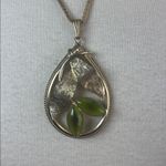 Whiting & Davis Vintage  Pendant Gold Tone Leaf and Gold Tone Chain Necklace Photo 1