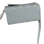 Betsey Johnson Betsy Johnson Pale Gray Blue Crossbody Quilted Hearts and animal print s… Photo 4