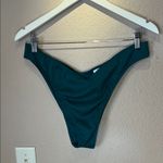 Hollister Women’s Jade Green Ribbed Bikini Bottoms Size XL Photo 1