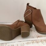 Leather Ankle Boots, Size 6 1/2 Brown Photo 3