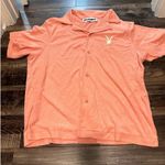 Playboy  Pacsun Terry Cloth Peach Orange Button Down Photo 1