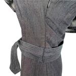 Trina Turk One Shoulder Mayreau Chambray Ruffle Mini Dress Belt Denim Size 0 Photo 4