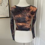 Cutest ππ Long Sleeve Cropped Tie Dyed Vintage Y2K Top Photo 5