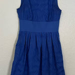 Armani Exchange Cobalt Blue Sleeveless Mini A Line Dress Sz 2 Party Cocktail Photo 0