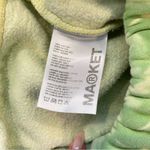 Chinatown Market Tie Dye Sweatpants With Hawaiian Flowers Green/ Yellow Small Photo 7