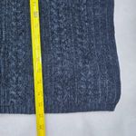 Valerie Stevens  Blue Chenille Knit Granny Preppy Cozy Cardigan Sweater Large Photo 7