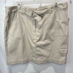 Karen Scott Skirt Utility Mini with Belt Pockets Khaki Size 14 Photo 1