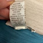 Kenar Aqua Short Sleeve V-Neck Ruffle Overlay Blouse Size Medium Photo 7