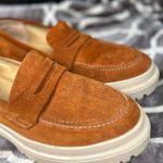 Portland leather Co Patina chunky Zoe Penny loafers in fawn suede size 10.5 Tan Photo 5