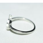 Source Unknown NWOT Casual Goth Punk Silver Tone Metal Crescent Moon Size 9.5 Unisex Ring Photo 2