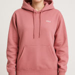FILA  Pink Pullover Hoodie Sweatshirt Women’s Medium‎ Logo Casual​ Photo 0