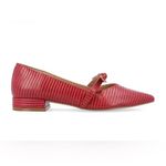 Journee Collection Womens Cait Pointed Toe Ballet Flats. Size: 7. Color: Red Photo 1