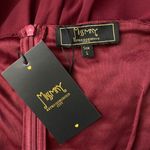 MissMay Retro Lace Chiffon Swing Dress L Wine Red Flutter Sleeve Lined Zip NEW Size L Photo 7