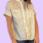 Madewell  Embroidered Cactus Courier Oversized Short Sleeve Button Down Shirt 🌵 Photo 0