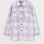 Divided Fleece purple plaid button down Photo 0