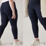 Athleta  Delancey Skyline Tight Size 2X Navy Blue Leggings Side Zipper Photo 9