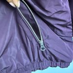 Bershka  Color Block Chevron Jacket Faux Fur Hood Size M Women's Photo 5