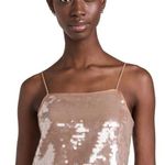 Madewell Abigail Gold Sequin Crop Tank Top Size Large Photo 0
