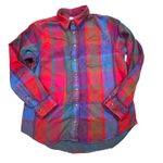 LL Bean Womens Small Regular Plaid Flannel Button Up Shirt Soft Cozy Classic Red Photo 0