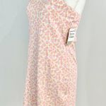 BP New  Floral Print Knit Tube Dress Strapless Mini Green Pink Photo 8