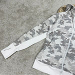 Athleta Triumph Printed Hoodie Sweatshirt Jacket Longsleeve Grey Gypsum Camo S Photo 7