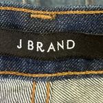 J Brand  Dark Wash Mid Rise Frayed Raw Hem Cut Off Stretch Denim Jeans Shorts 26 Photo 3