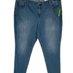 Style & Co SZ 22W Curvy Skinny Jeans Mid-Rise Medium Wash Stretch Whiskered Blue Photo 0