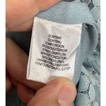 WAYF  Dress Size Small Metallic Puff Long Sleeve Mini in Powder Blue Back Zip‎ Photo 5