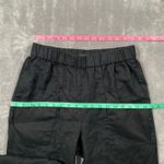 Quince Pants Womens Small Black Linen Stretch Waist Pull On Classic Capsule Photo 5