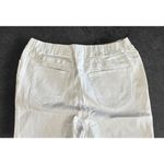 NEW Parker & Rowe White Capri Jeans Pull On Elastic Waist Rhinestone Fringe XL Photo 6