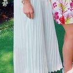 white pleated maxi skirt Photo 0