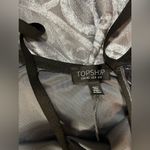 Topshop  Small Grey Crushed Velvet Spaghetti Strap Dress Photo 9