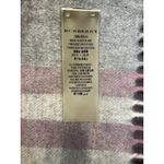 Burberry Scarf 100% Cashmere Made in Scotland Gray Pink Plaid 168x30cm Luxury Photo 1