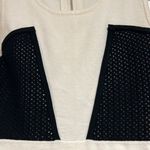 Milly  medium dress cream with black‎ knit accents Photo 2