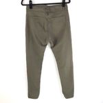 H&M Womens Jeans Mid Rise Skinny Stretch Olive Green Size 10 Photo 1