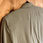 American Vintage Vintage Courtenay Sage Green Linen Blend Blazer Sz 8 Photo 3