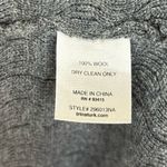 Trina Turk 100% Wool Cardigan Sweater Size Small Gray with Gold Buttons Photo 6