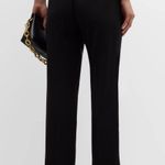 Elie Tahari Elite Tahari PLEATED BLACK STRAIGHT LEG PULL ON PANT Photo 2