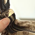 Gucci GG Crystal Hobo Shoulder Bag in Brown Coated Monogram & Leather Photo 2