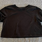 Urban Outfitters Crop Top Black T- Shirt Large Photo 0