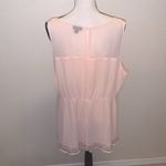 Torrid Light Pink Peplum Chiffon Embellished Top Sequined Photo 6